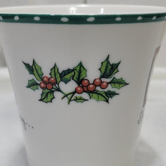 6 Mikasa Ultima Christmas Wish Coffee Cup Mug Tea Santa On Way Special Times Lot - Picture 6 of 11
